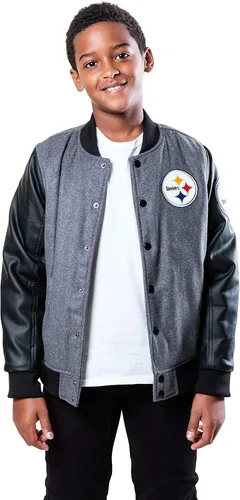 Vista 20 de Ultra Game NFL - Chaqueta de béisbol clásica para niños