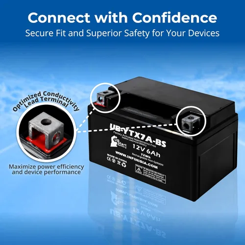 Vista 9 de Reemplazo YTX7A-BS 12V 6Ah para batería de cortacésped R110