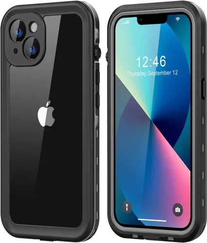 Vista 11 de Protebox Funda impermeable para iPhone 12 Mini con protector de pantalla integrado, a prueba de golpes, a prueba de polvo, protección de cuerpo