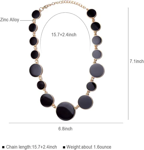 Vista 7 de DL DiLiCa Conjunto de collar y pendientes para mujer con colgante para niña