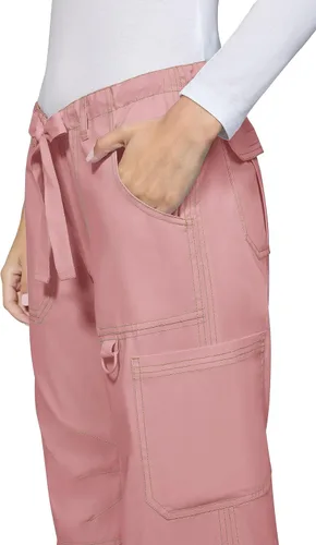 Vista 7 de KOI Classics 701 Lindsey - Pantalones médicos para mujer Rosa Ballet