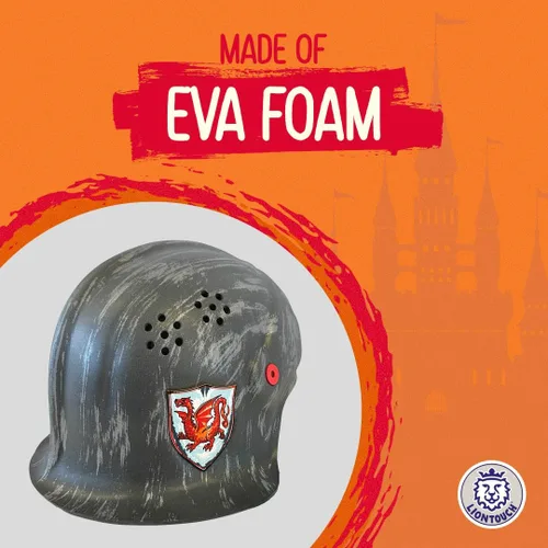 Vista 3 de Liontouch - Casco Amber Dragon Knight 3-8 años - Talla única Juguete de espuma medieval para niños Accesorio de armadura duradero y seguro
