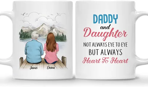 Vista 14 de Gossby Taza personalizada para padre - Regalos para padre, regalos para padre, mejores tazas de café para padre, taza personalizada para papá. Padre