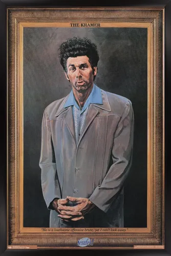Vista 14 de Trends International Seinfeld - Póster de pared Kramer, 14.725 x 22.375 pulgadas, versión enmarcada de madera de granero Versión enmarcada Barnwood