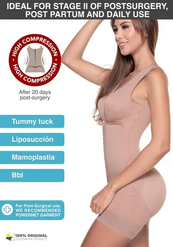 Vista 2 de Sonryse Fajas Colombianas Post Surgery Compression Garment Stage 2 Faja Lipo BBL