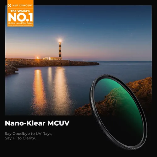 Vista 2 de K&F CONCEPT 37mm Filtro de Protección de Lente MCUV 18 Multi-Capa Filtro de Lente de Cámara PVS-14 Filtro UV de Visión Nocturna Ultra Delgado