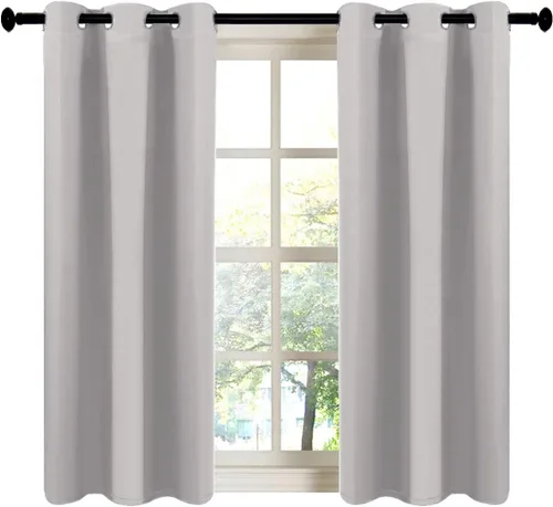 Vista 73 de LA PALMA Cortinas opacas con aislamiento térmico y ojales, para sala de estar, dormitorio, paquete de 2 paneles