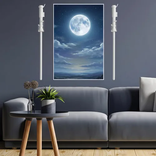 Vista 6 de Cosmos Soporte de montaje en pared para sables de luz acrílicos, soporte para sable de luz con almohadilla protectora para sable de luz vertical