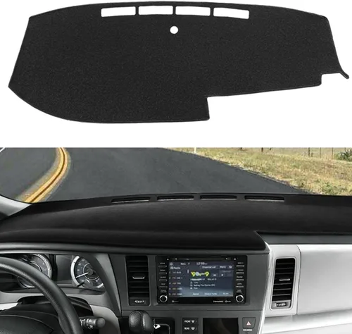 Vista 12 de Alfombrilla para tablero compatible con Toyota Sienna 2004-2010 (04-10 beige) F99 36-38 Beige