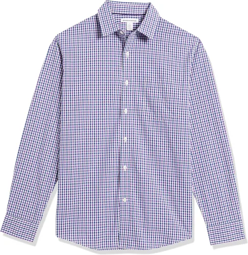 Vista 6 de Tienda Essentials Camisa de popelina para hombre, informal, de manga larga, con ajuste regular