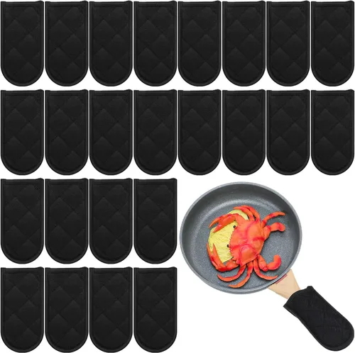 Vista 11 de Dandat Juego de 12 fundas de mango caliente para reemplazo diario, fundas de mango de bandeja de regalo, resistentes al calor, funda de soporte