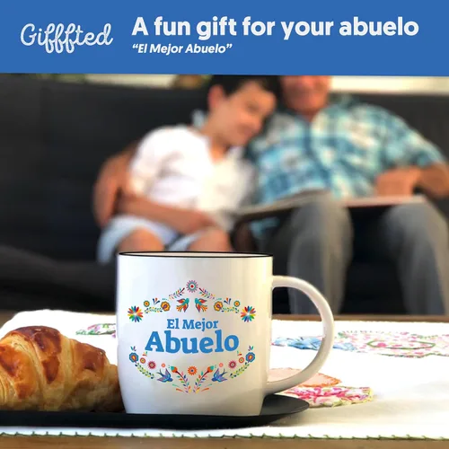 Vista 7 de Triple Gifffted Regalos para Abuelos, Las Mejores Tazas de Café de Abuela y Abuelo en Español, Mejor Abuela y Abuelo Latino, Regalo para Día
