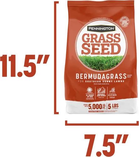 Vista 12 de Pennington Bermudagrass Semillas de césped del sur para césped, 5 libras