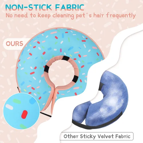 Vista 4 de Supet - Collar isabelino inflable para recuperación, posoperatorio