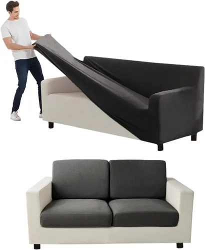 Vista 59 de Funda para Sofá de Terciopelo, Fundas Elásticas para Sofá para Funda Principal Separada/Respaldos y Cojines de Asiento, Funda para Sofá, para Fundas