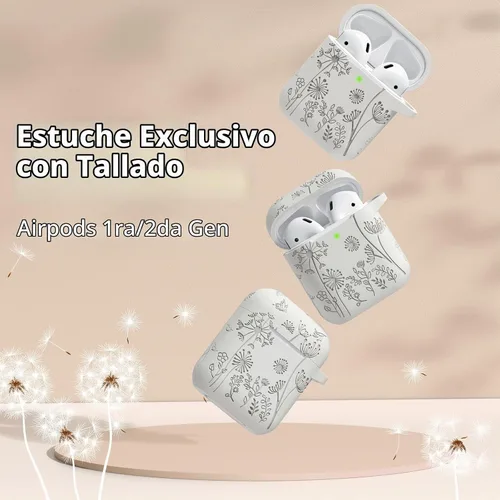 Vista 2 de Lerobo - Funda para AirPod de 2ª/1ª generación con llavero Luz estelar