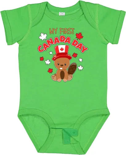Vista 10 de inktastic My First Canada Day Baby Bodysuit