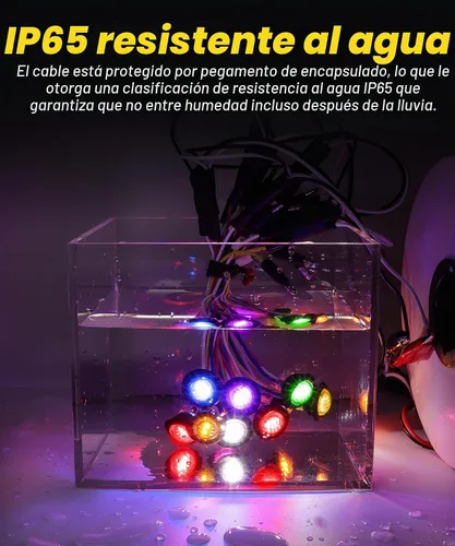 Vista 5 de D13 3/4 marcador lateral de doble revolución LED luces de marcador ámbar a azul con indicadores de enchufe de bala y luces LED de señal de giro