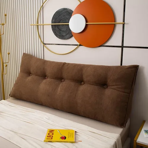 Vista 17 de Almohada de cabecera de cuña para reposo en cama, almohada de lectura, almohadas triangulares, almohadas de cuña para cabecero triangular, relleno