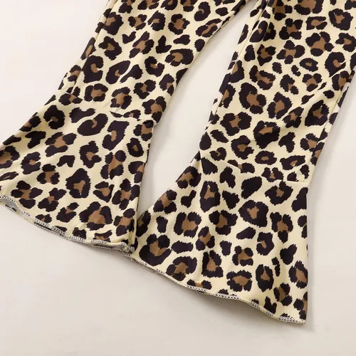 Vista 7 de Traje de bebé niña de 2 cumpleaños para niña de 2 años de edad, ropa de leopardo