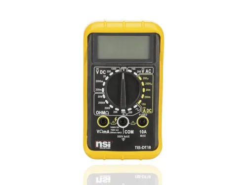 Vista 2 de NSi Industries TES-DT18 Multitester digital, 6 funciones, rango 20