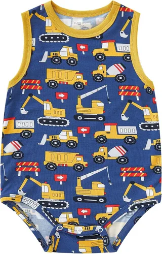 Vista 111 de pureborn Mameluco de algodón súper suave para bebés niños y niñas de 0 a 24 meses