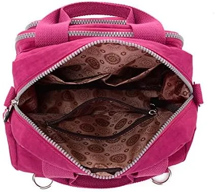 Vista 4 de VVVSO Bolso cruzado de nailon impermeable para mujer, mochila casual duradera
