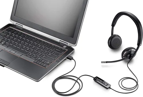 Vista 2 de Plantronics Blackwire 500 C520-M USB Binaurale Microsoft-Certified Version Headphone Auriculares Alámbrico