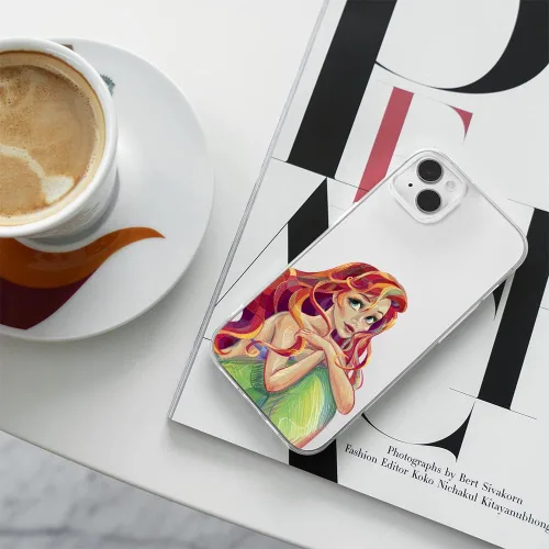 Vista 6 de ERT GROUP Funda de teléfono celular para Apple iPhone 14 Plus, original y con licencia oficial de Disney, Ariel 004 se adapta de forma óptima a