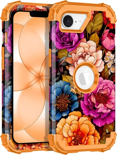 Vista 11 de Rancase Funda para iPhone 11, tres capas de alta resistencia a prueba de golpes, protección de plástico duro + funda protectora de goma de silicona