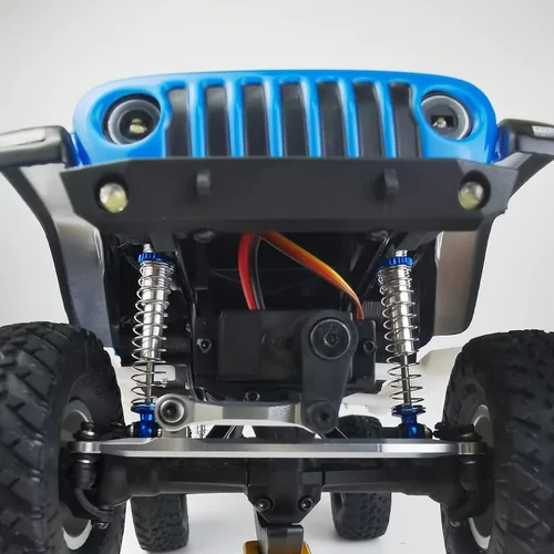 Vista 4 de SWX Amortiguador ajustable RC Shocks de 1.693 in para 1/24 RC Crawler Car Axial SCX24 AXI90081 Deadbolt AXI00001 AXI00002 mejoras (azul)