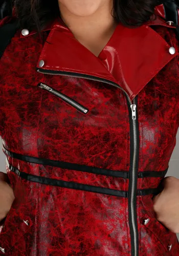 Vista 4 de Disfraz de Diablo de Cuero Talla Plus para Mujer Multicolor