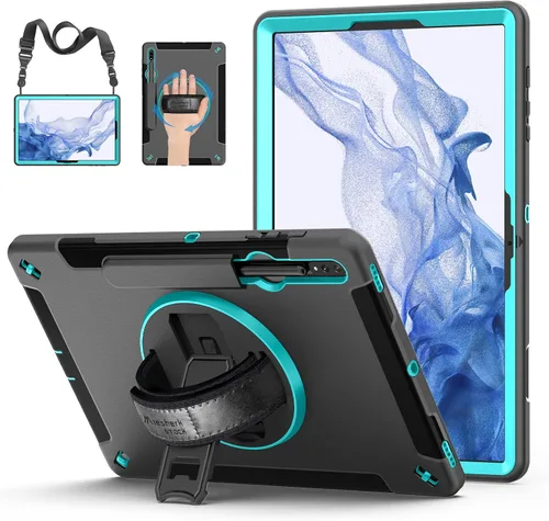Vista 20 de Funda para Galaxy Tab S6 Lite de 10.4 pulgadas 2024/2022/2020: funda de TPU de grado militar a prueba de golpes con protector de pantalla - soporte