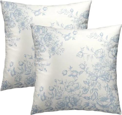 Vista 19 de Fundas de Almohada de Bosque de Pinos 22x22 Juego de 2, Fundas de Almohada Decorativas de Árboles de Abeto y Cedro Verde Nieve Beige de Invierno