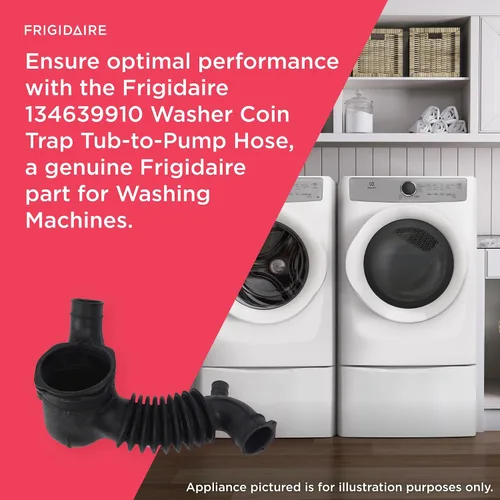 Vista 4 de Frigidaire 134639910 Manguera de trampa para lavadoras, color negro
