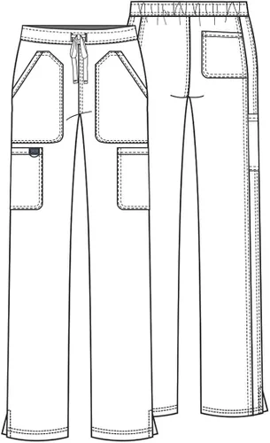 Vista 7 de Workwear Revolution WW120 Pantalones quirúrgicos suaves, elásticos y con cordón para mujer