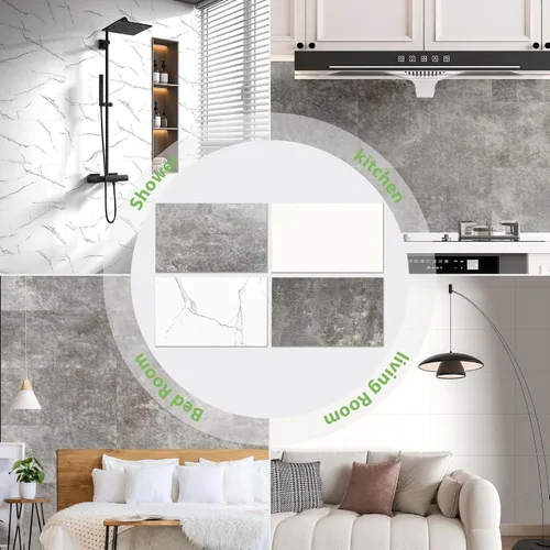 Vista 8 de Art3d Paquete de 4 paneles de pared SPC de 5 x 6 pulgadas, paneles de sample