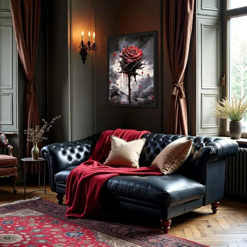 Vista 8 de Lienzo de pared de Halloween con marco de madera gótica para sala de estar, juego de 3 impresiones románticas de cuervo y mariposa, decoración