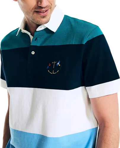 Vista 3 de Nautica Camisa de rugby a rayas para hombre
