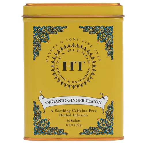 Vista 5 de Harney & Sons Té Rooibos African Autumn, HERBAL, lata de 20 sobres
