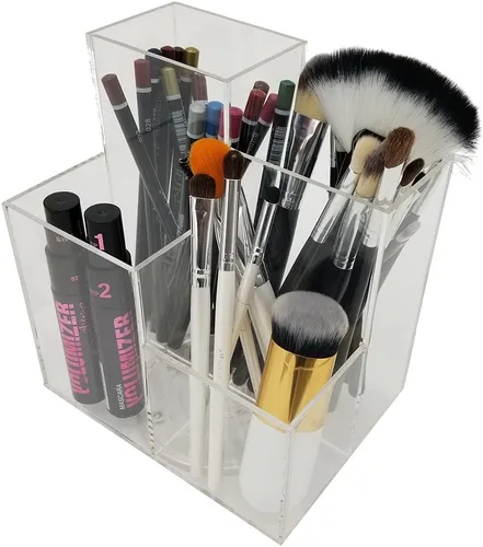 Vista 2 de OnDisplay Bandeja organizadora de cosméticos/maquillaje de acrílico giratoria Sky