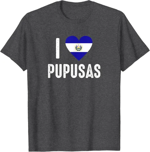Vista 27 de Camiseta I Love Pupusa from El Salvador