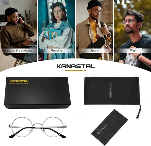 Vista 20 de KANASTAL Gafas de sol redondas polarizadas para mujeres y hombres, estilo hippie con protección UV400