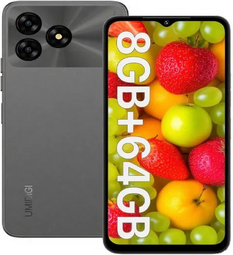 Vista 7 de UMIDIGI Teléfono celular desbloqueado, G5A MTK Helio A22 4+4 GB +64 GB Android Smartphone desbloqueado con pantalla completa de 6.52 pulgadas Negro