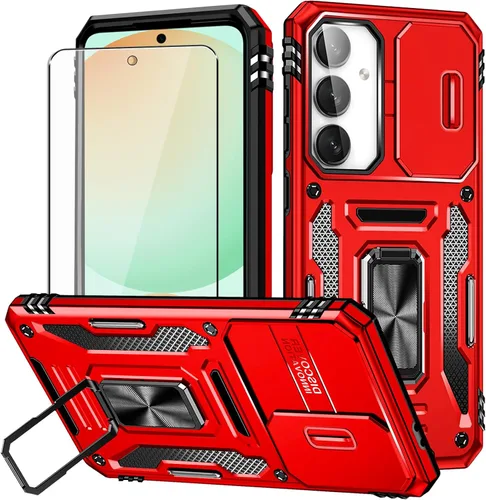Vista 13 de Funda para Samsung S21 FE, Samsung Galaxy S21 FE y protector de pantalla, a prueba de golpes, transparente, delgada, suave, de silicona TPU
