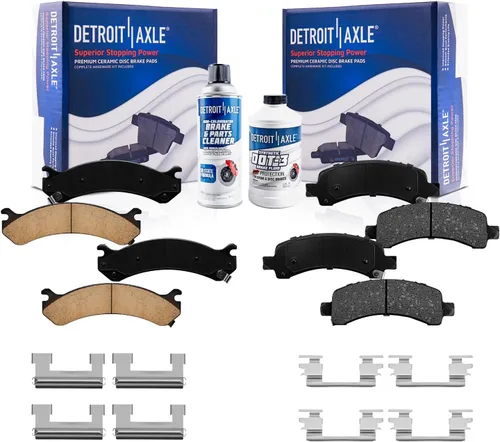 Vista 41 de Detroit Axle - Pinza de disco del lado del acompañante + pastillas de freno de cerámica de repuesto para Lexus HS250H Toyota RAV4 Prius V Scion xB