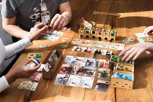 Vista 8 de TowerRex Organizador para juegos de mesa Splendor y expansión Cities of Splendor, inserto de almacenamiento, actualización de accesorios