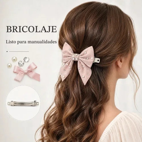 Vista 4 de Lawie Paquete de 50 pinzas para el cabello de 3.1 in, 3.15 pulgadas, color plateado, rectangular, de metal, base lisa, pinzas para el cabello