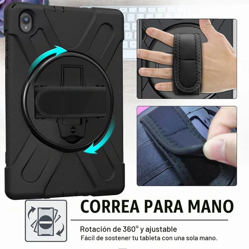 Vista 7 de ProCase Funda Lenovo Tab K10 de 10.3 pulgadas 2021 / M10 FHD Plus (2ª generación 2020), resistente a prueba de golpes, con soporte giratorio