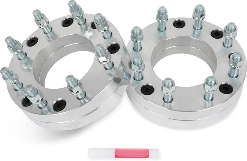 Vista 17 de SCITOO 2 separadores de rueda de 5 x 5.5 pulgadas, adaptadores espaciadores de rueda de 2 pulgadas con pernos de 9/16 de 3.063 in, 5 lengüetas